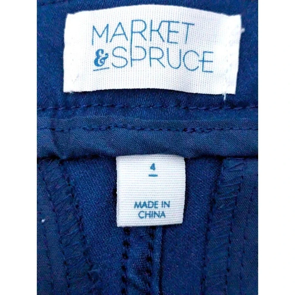 Market & Spruce Rosabel Skinny Pant Women's Turquoise Blue Size‎ 4 New With Tags